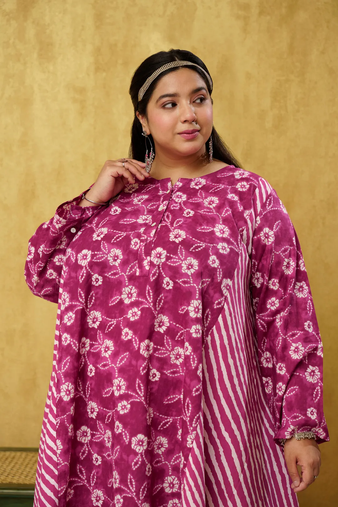 Aesthetically Pleasing Falsa Colored Cotton Dress