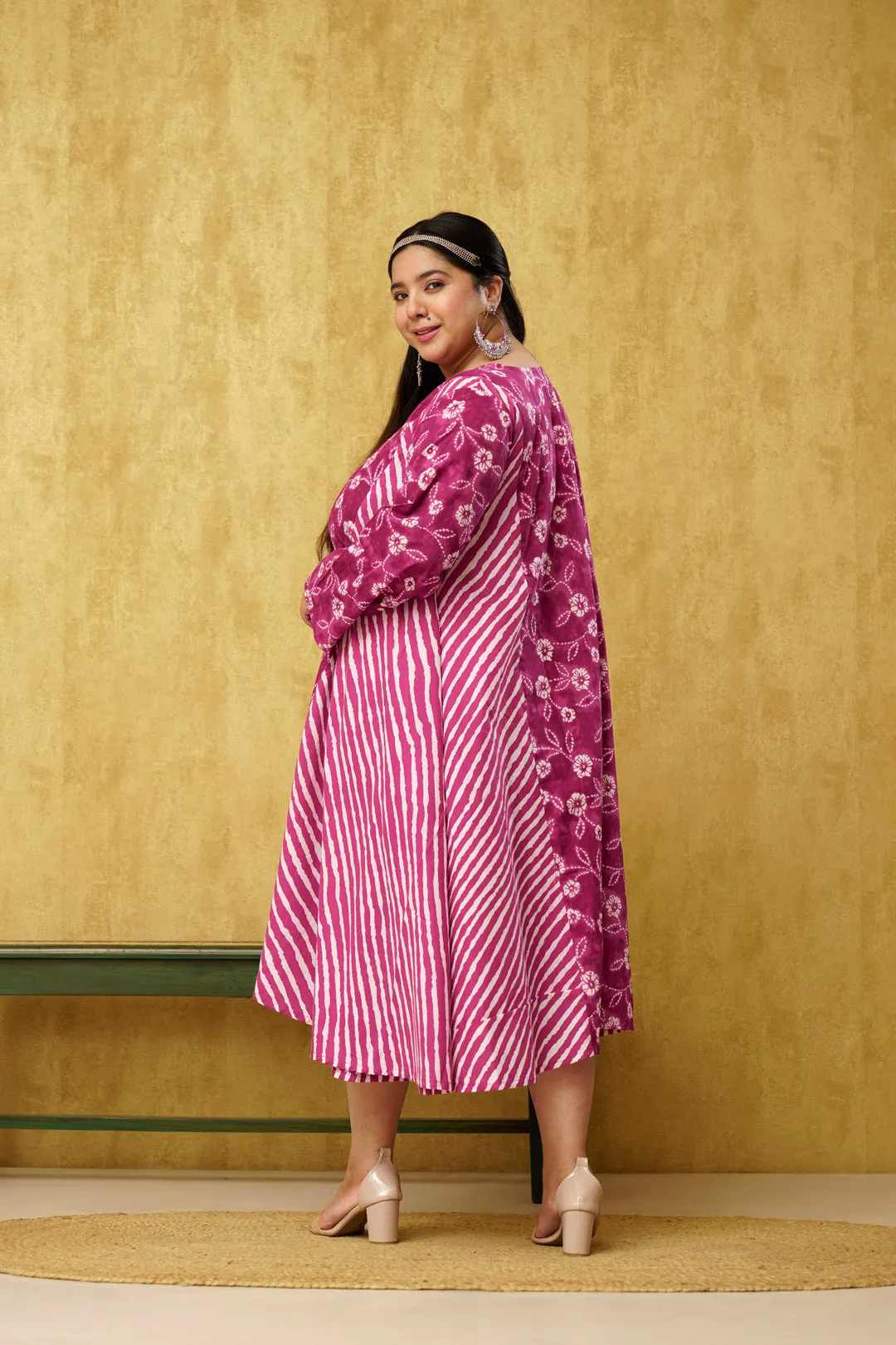 Aesthetically Pleasing Falsa Colored Cotton Dress