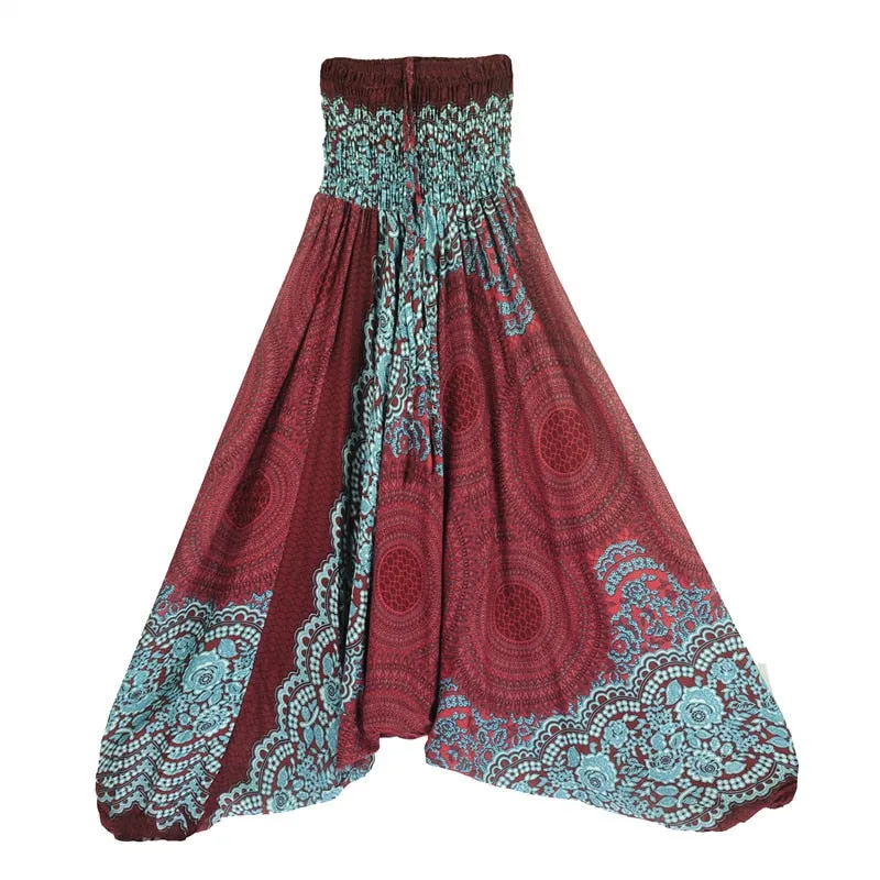 Bohemian High Waist Harem Baggy Pants
