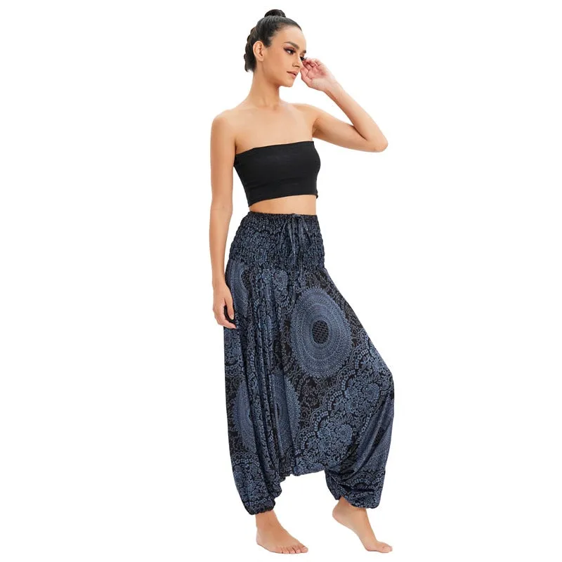 Bohemian High Waist Harem Baggy Pants