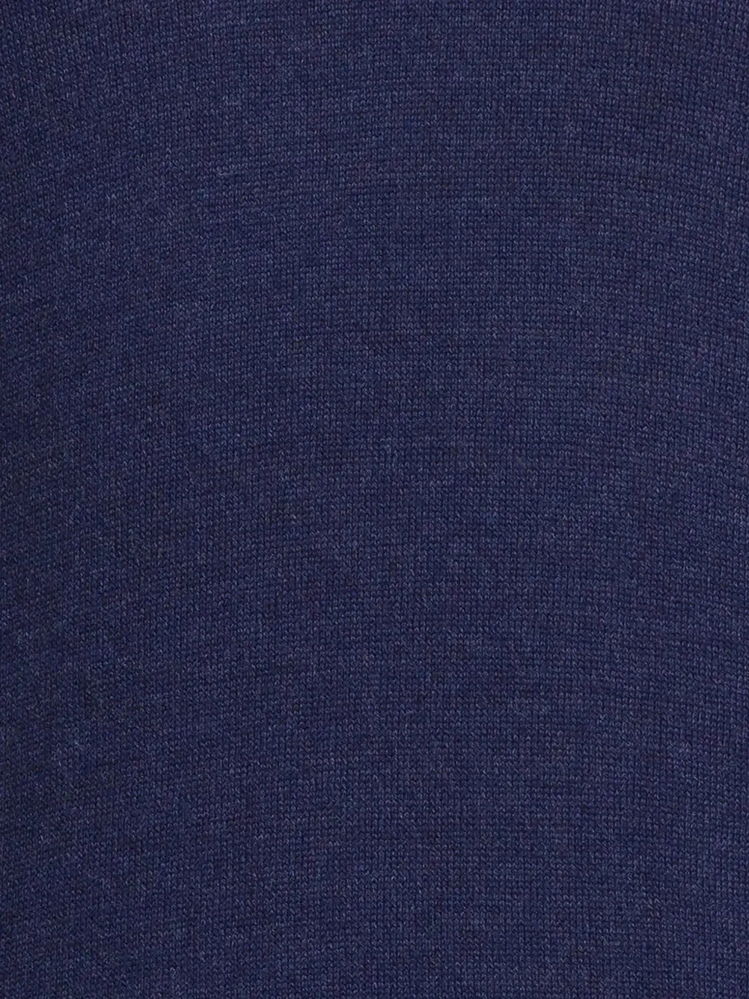 ColorPlus Men Navy Solid Tailored Fit Wool Blend Full Sleeve Sweaters