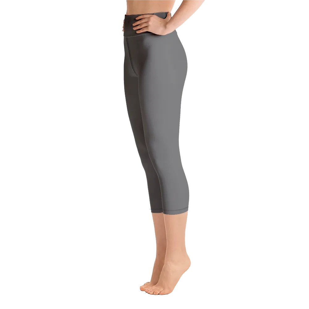 Dark Gray Capri Yoga Pants