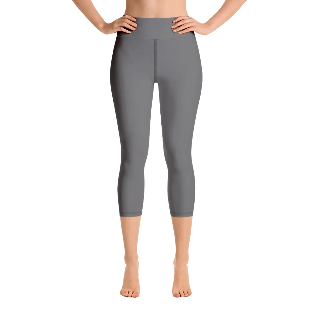 Dark Gray Capri Yoga Pants