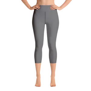 Dark Gray Capri Yoga Pants