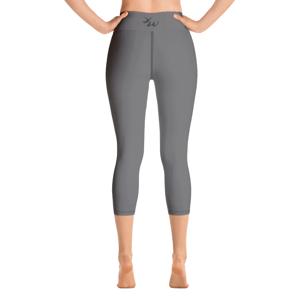 Dark Gray Capri Yoga Pants
