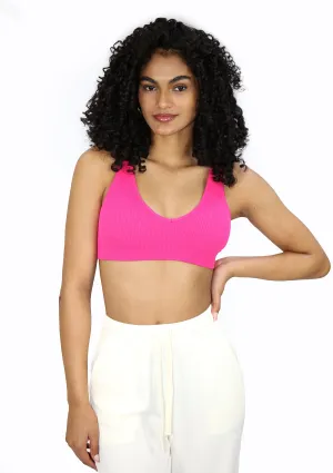 DY-373 Fuchsia Cami Bra Top (Sport Bra) de Mujer