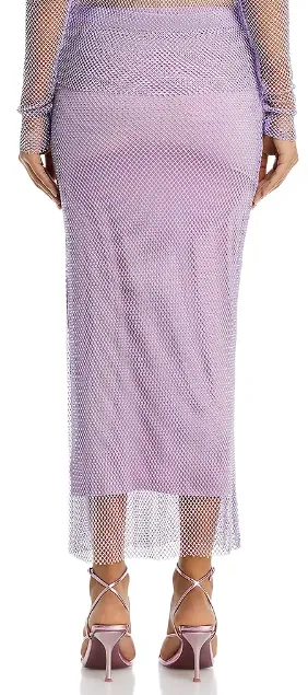 Essentiel Antwerp Flaminglips Net Pencil Skirt