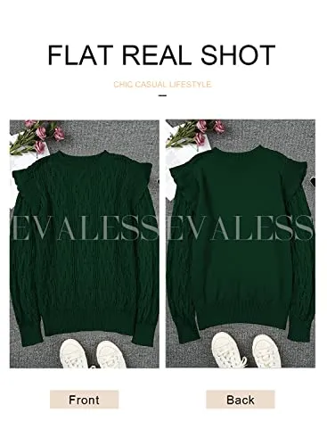 EVALESS Women's Crewneck Sweater