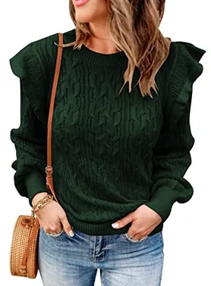 EVALESS Women's Crewneck Sweater