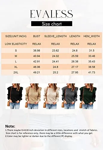 EVALESS Women's Crewneck Sweater