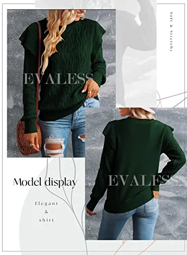 EVALESS Women's Crewneck Sweater