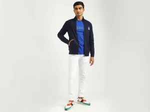 Men Brand Logo High Neck Sweatshirt
