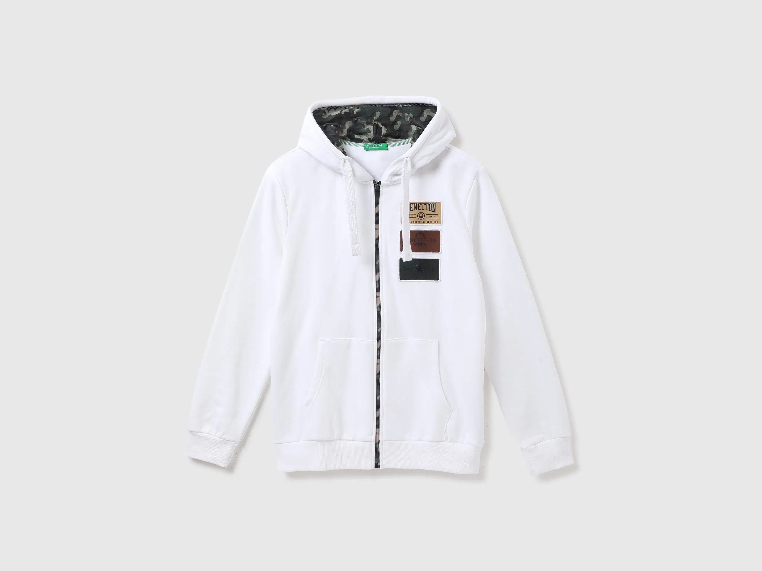 Men Brand Logo Hooded Neck Sweatshirt