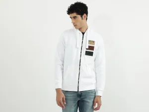 Men Brand Logo Hooded Neck Sweatshirt