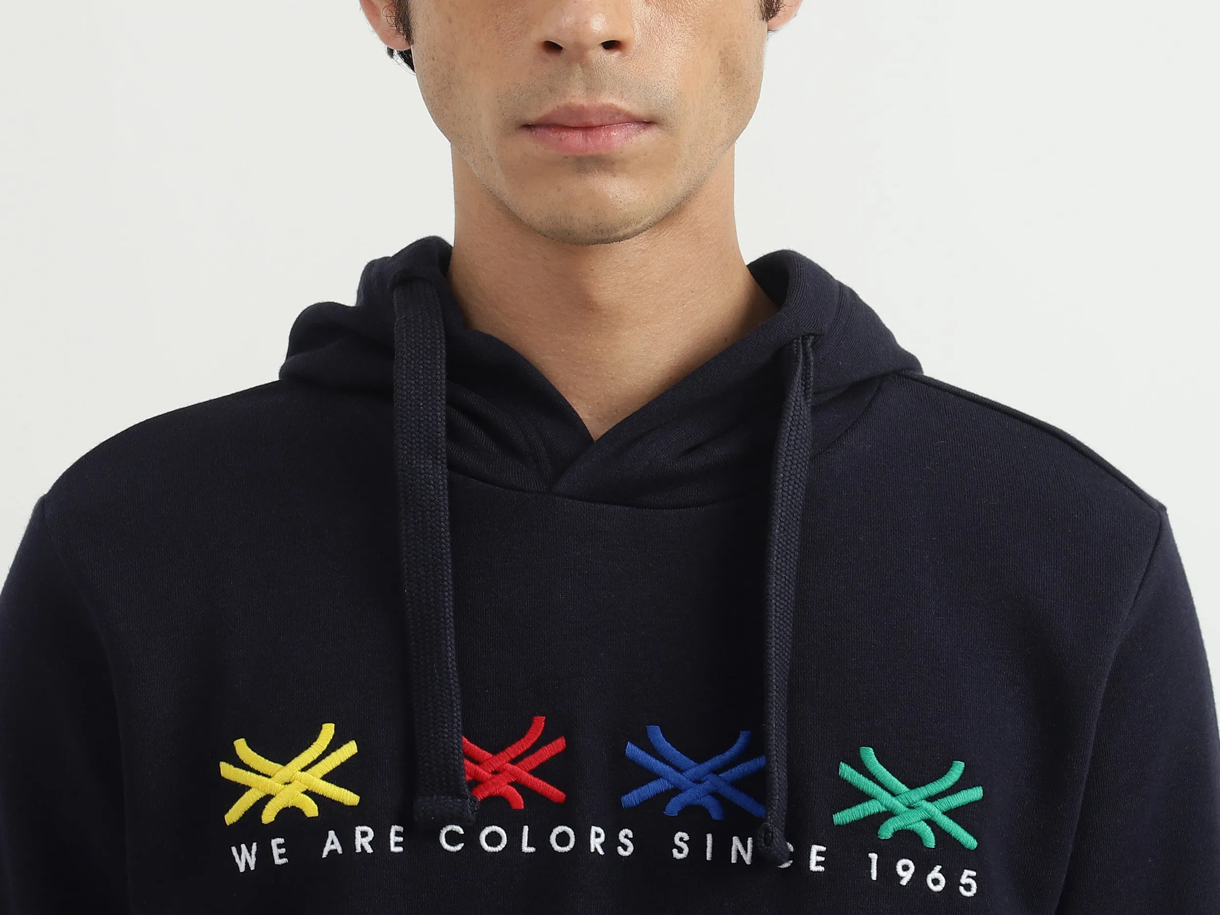 Men Brand Logo Hooded Sweatshirt