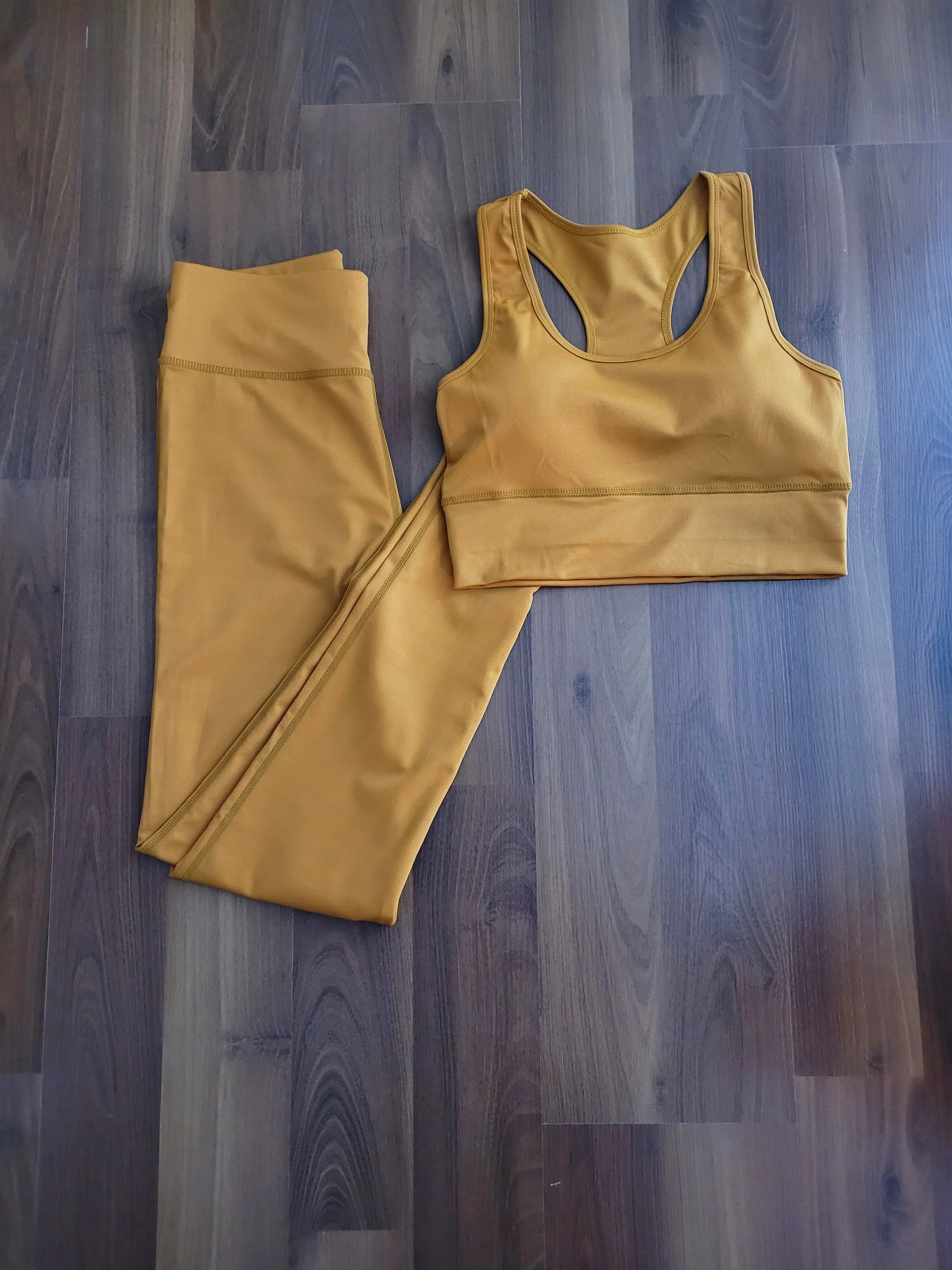 Mustard  3PC activewear set