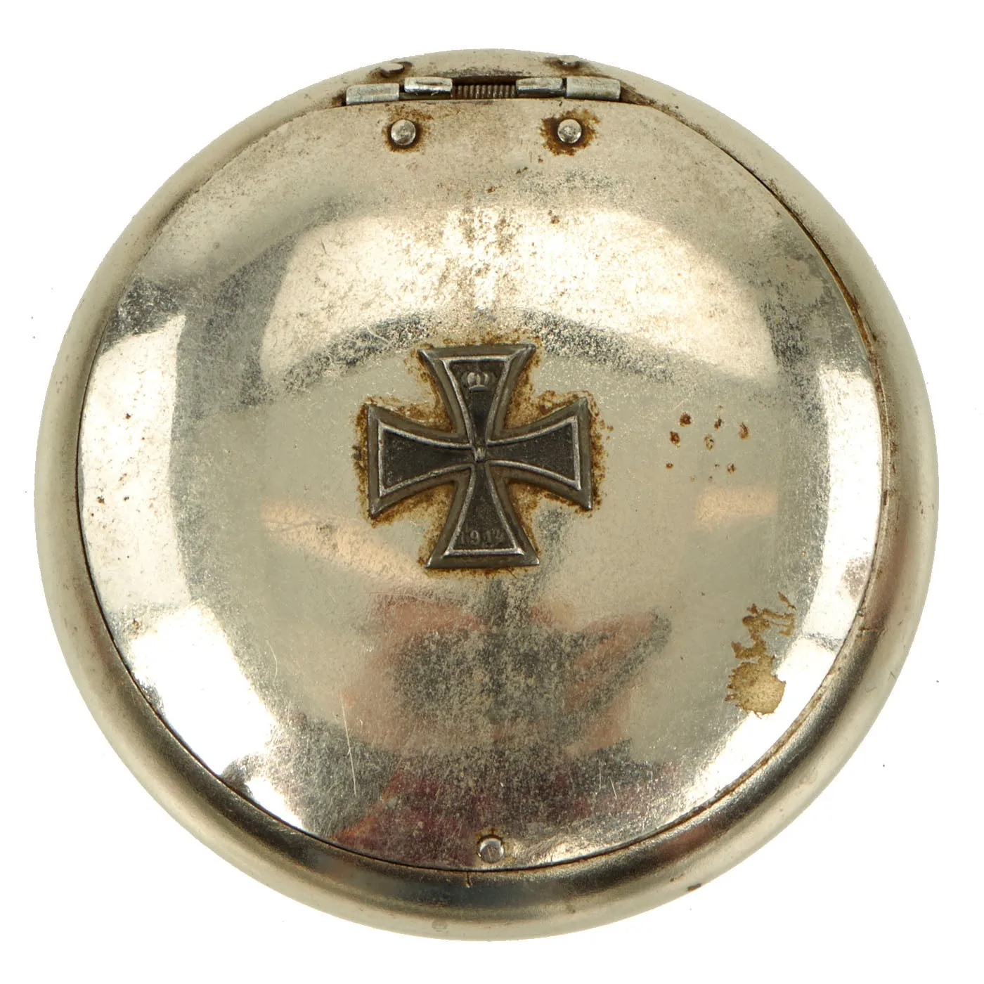 Original Imperial German WWI Era Table Medal Grouping - Table Medal, Dish, & Bottle