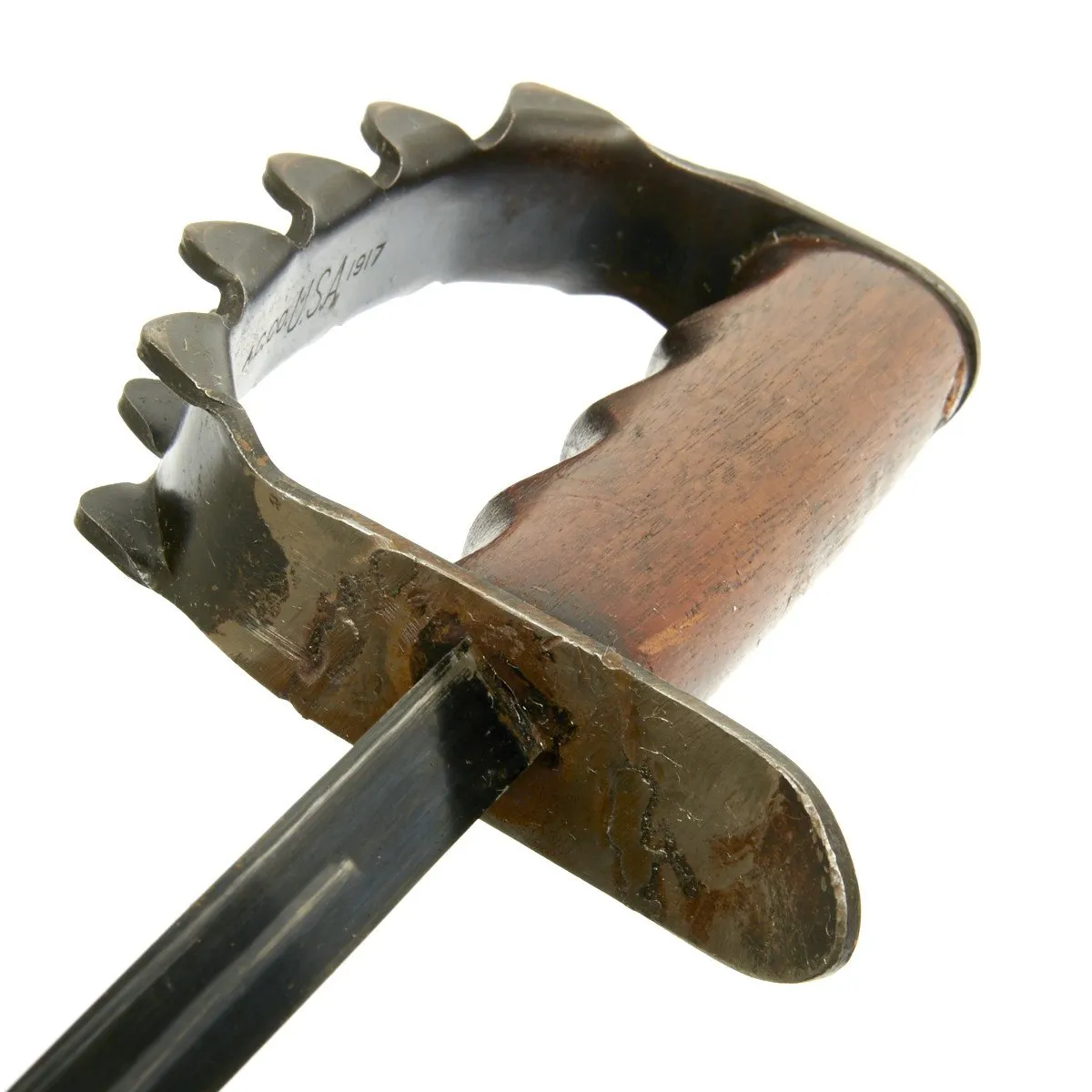 Original U.S. WWI M1917 Trench Knife by American Cutlery Company with Scabbard by Jewell