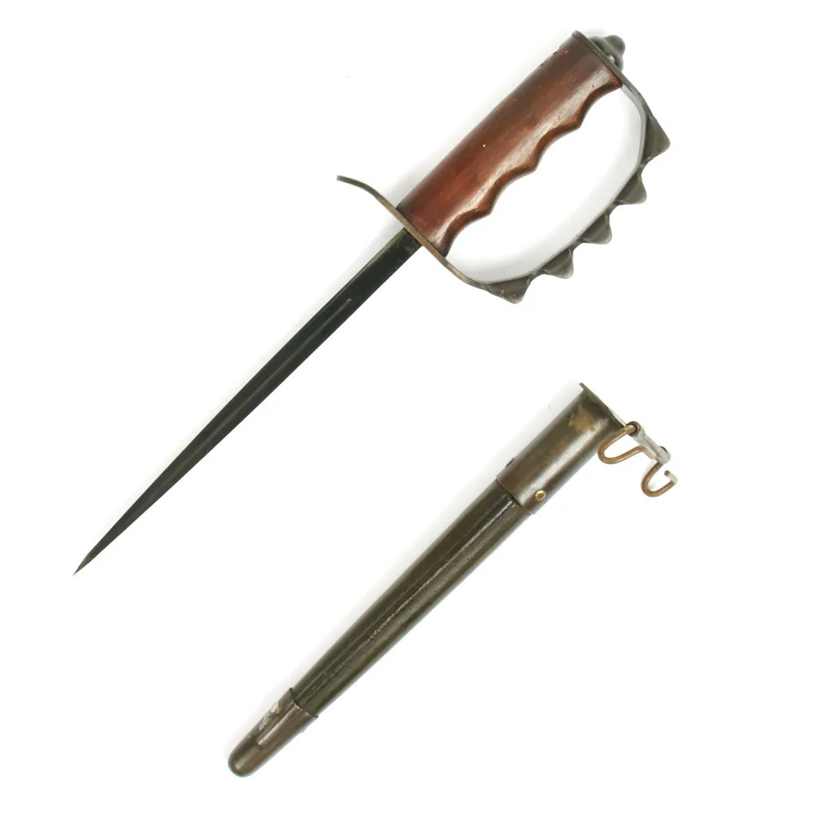 Original U.S. WWI M1917 Trench Knife by American Cutlery Company with Scabbard by Jewell