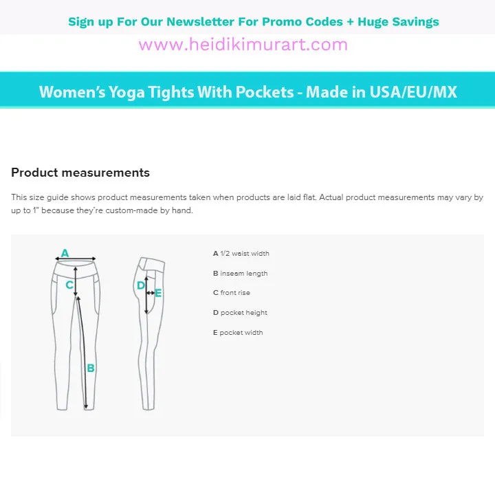 Pale Blue Women's Tights, Solid Color Best Yoga Pants With 2 Side Deep Long Pockets - Made in USA/EU/MX (US Size: 2XS-6XL)