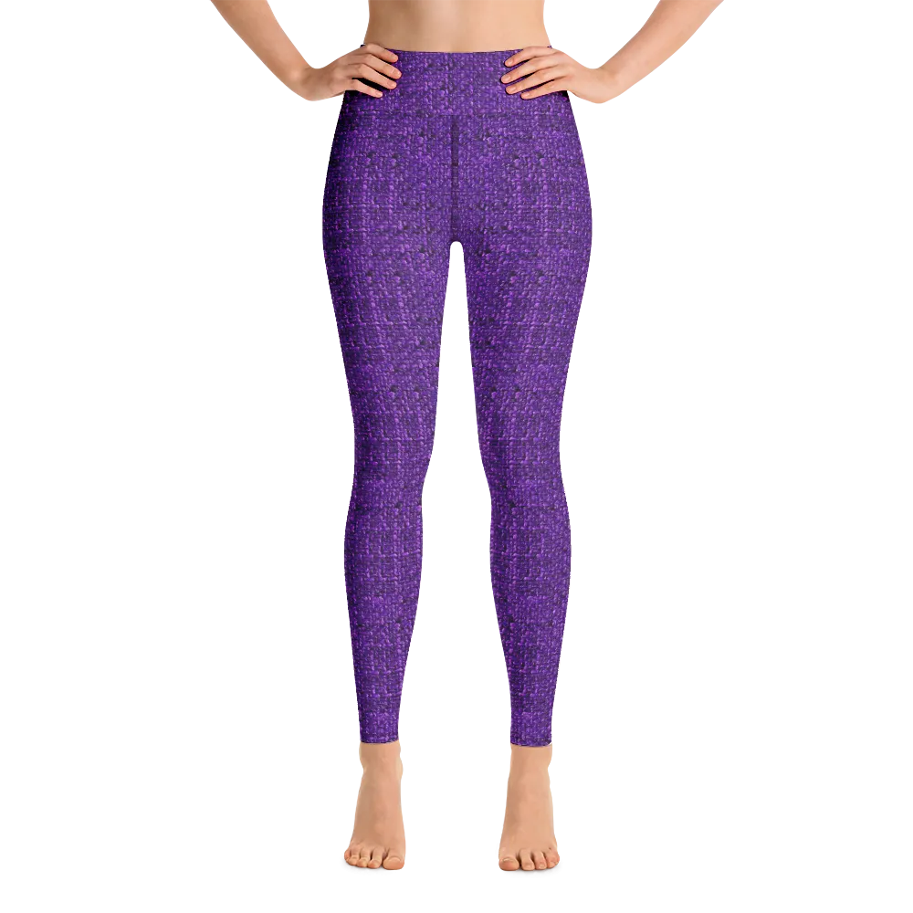 Purple Boucl Yoga Pants