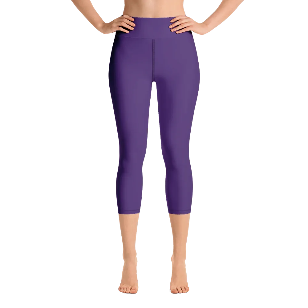 Purple Capri Yoga Pants