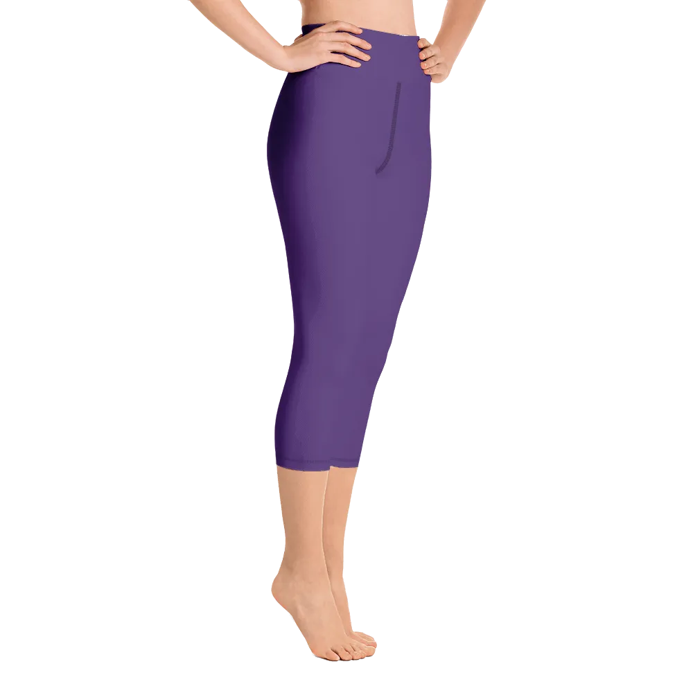 Purple Capri Yoga Pants