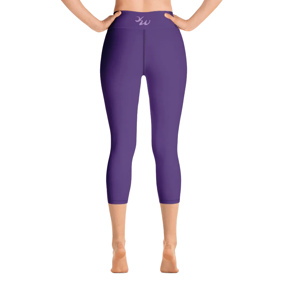 Purple Capri Yoga Pants