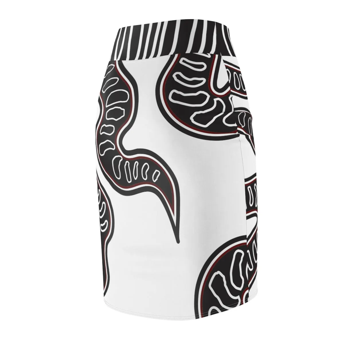 Snake Print Pencil Skirt