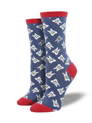SockSmith Women Crew Happy Teeth