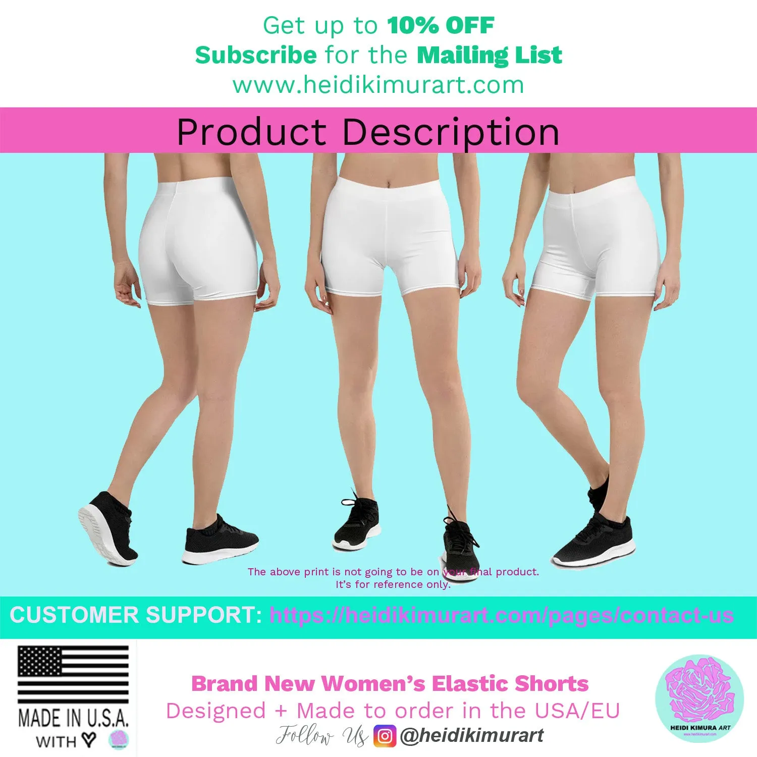 Yellow Galaxy Women's Shorts, Space Milky Way Astrology Gym Elastic Shorts-Made in USA/EU